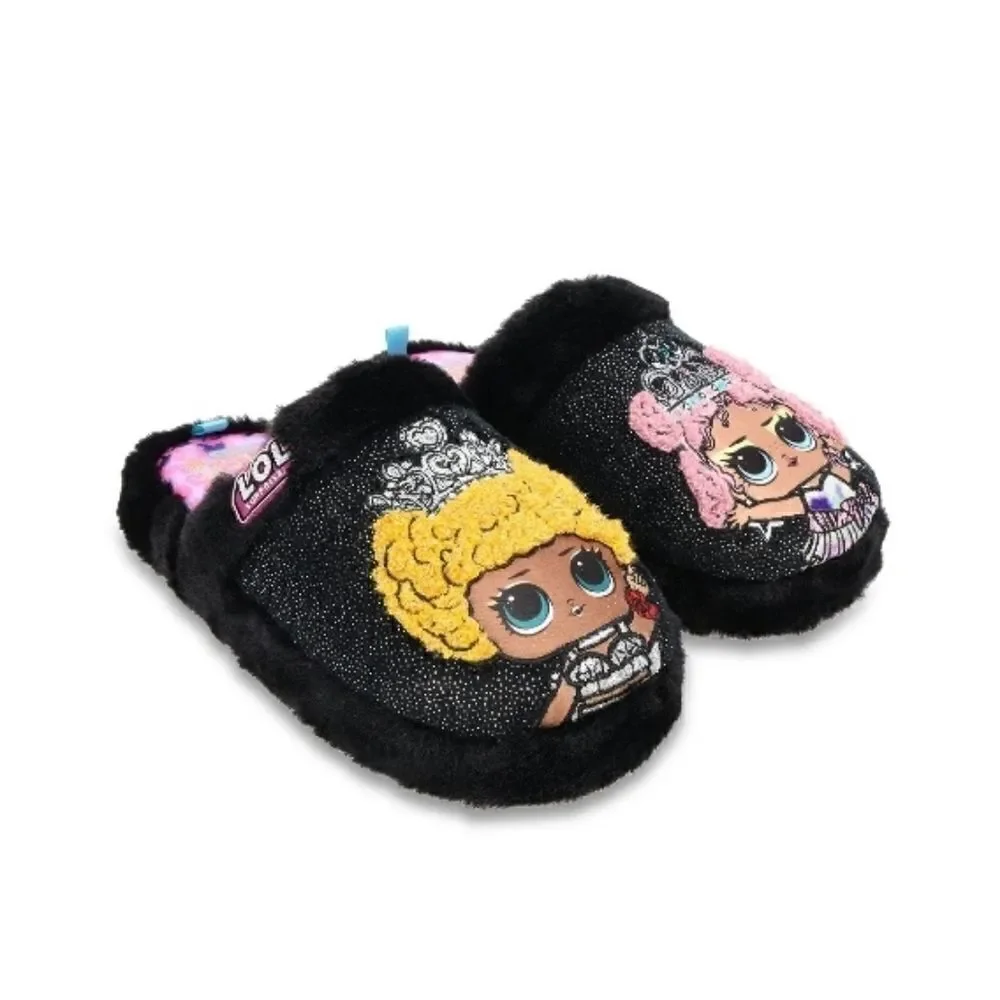 Little Girl LoL Surprise! Graphic Comfy Lounge Slippers Shoes Size 2/3